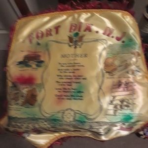 Mother WWII US Army Silk Pillow Cover